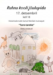 Kooli jõulupeo plakat 2025